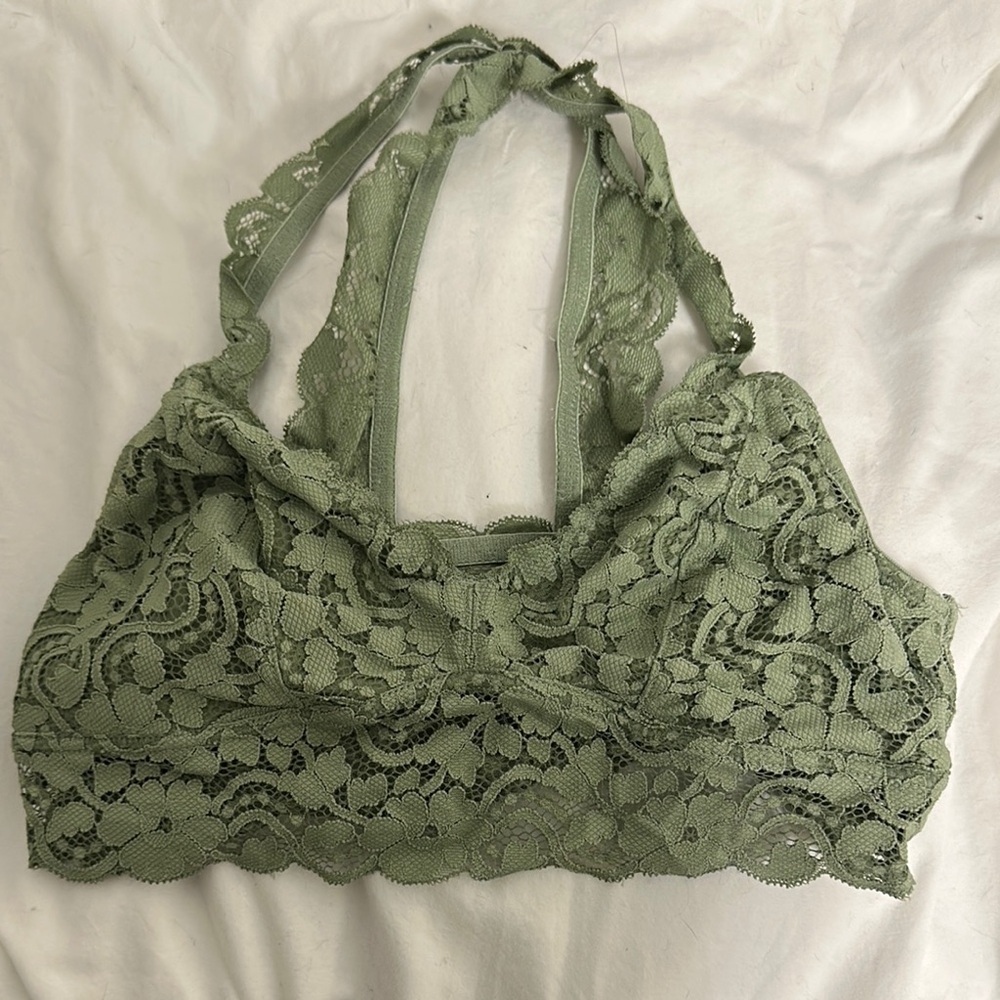 Lace Bralette in Green